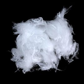 White Color Fabric Type Staple Fiber High Strength For Spinning
