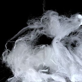 White Color Fabric Type Staple Fiber High Strength For Spinning