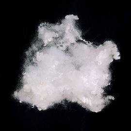 White Color Non Siliconised Hollow Fibre With Permanent Flame Retardant Effect