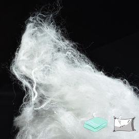 Recycled Siliconized Micro Fiber / Down Like Fiber For Filling Pillows